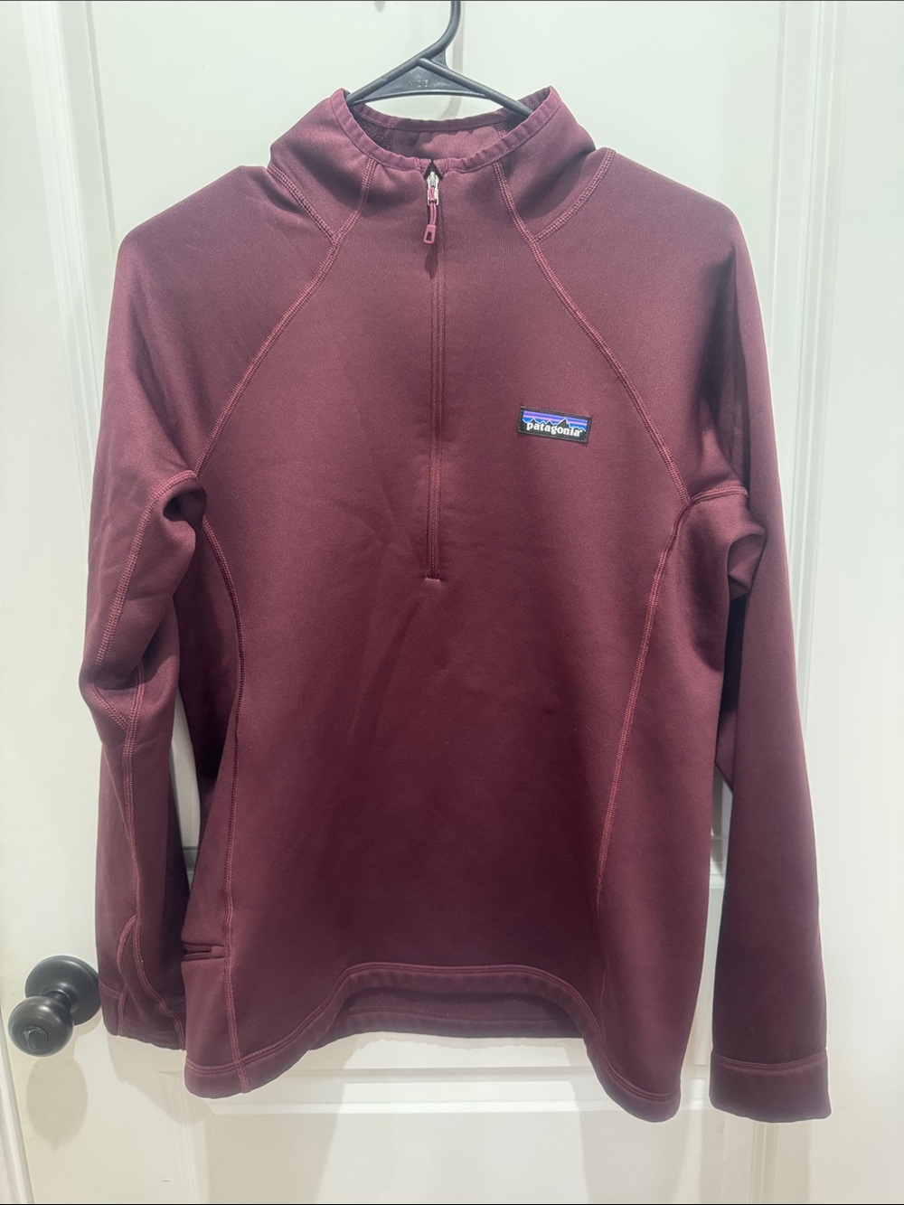 Patagonia Women's Half-Zip Fleece Pullover - Burgundy